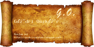 Gödri Oszkár névjegykártya